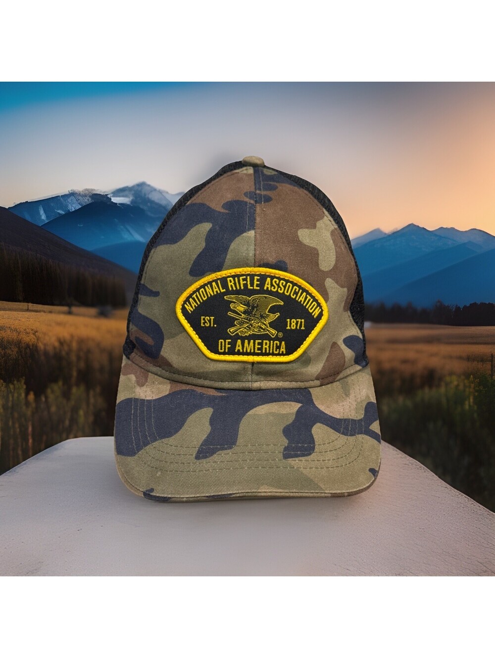 National Rifle Association Of America 1871 NRA Camo Rifles Pistols Baseball Cap